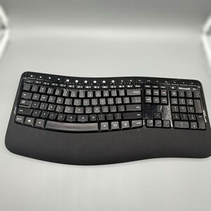 Microsoft Wireless Comfort Keyboard 5050 Ergonomic‎ Black No Mouse/Dongle